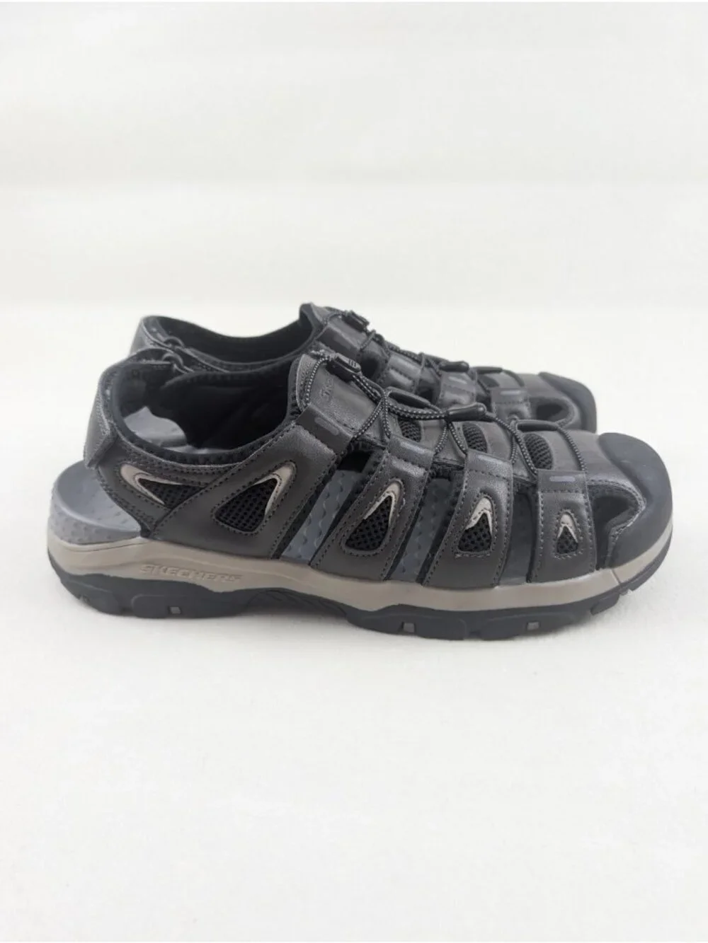 Skechers Tresmen Outseen Fisherman Sandal Mens 13 Gray Hiking Water Outdoor Shoe